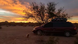 Winter VanLife | Driving to warm weather in Tucson, Arizona! (Free Camping for up to 14 days)