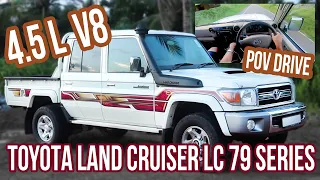 Toyota Land Cruiser 79 Series 4.5 liter V8 | Walkthrough + POV Drive