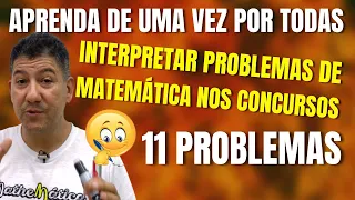 Aprenda de uma vez por todas INTERPRETAR  e RESOLVER PROBLEMAS DO 1º GRAU nos CONCURSOS