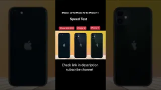 IPhone se Vs 12mini Vs 11 speed test #short#youtub#tiktok#iphone#speed#test