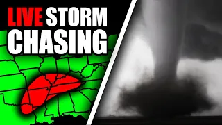 🔴LIVE STORM CHASING! Multi-State Significant Tornado Outbreak