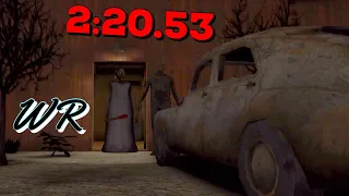 Granny Chapter Two - Extreme Mode Speedrun In Door Escape (2:20.53, WR)