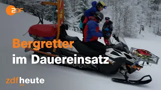 Wenn Skifahrer sich schwer verletzen - unterwegs mit der Bergwacht Feldberg I hallo Deutschland