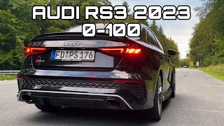 2023 Audi RS3 0-100 launch control