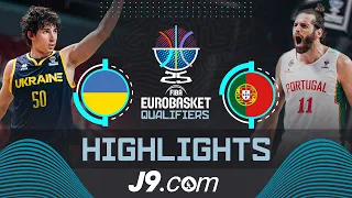 Ukraine 🇺🇦 vs Portugal 🇵🇹 | J9 Highlights | FIBA EuroBasket 2025 Qualifiers