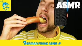 ASMR 1 hour of sausage eating 🌭 (sausage mukbang, English subtitles) - GFASMR