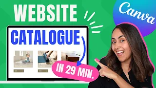 How to Create a Website CATALOGUE | EASY with Canva!