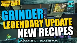 Borderlands the Pre-Sequel: Grinder Patched with New Recipes for Legendaries!