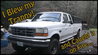 Dropping Prang's Transmission (1993 Ford F-250 IDI with a ZF5)