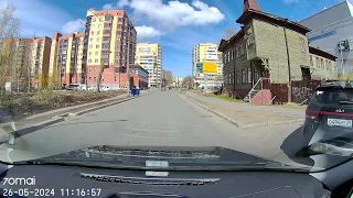 Архангельск на машине. Проспект Советских космонавтов. Талажское шоссе. My way