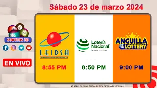 Lotería Nacional LEIDSA y Anguilla Lottery en Vivo 📺│Sábado 23 de marzo 2024- 8:55 PM