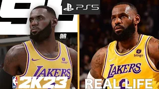 NBA 2K23 Next Gen VS Real Life Comparison! [PS5, Xbox series X/S] LeBron James, Stephen Curry