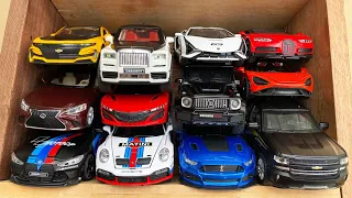 Box full of mini cars, Rolls-royce, Lamborghini, Bogatti, Camaro, Lexus ls500h, Brabus700, Mclaren..