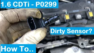 Astra J - 1.6 CDTi map sensor - P0299 - Engine underboost - How to