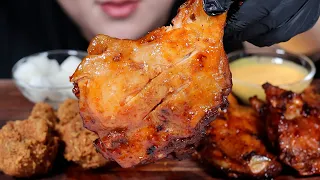 ASMR Jamaican Jerk Chicken 자메이카 통다리 치킨 리얼사운드 먹방 NO TALKING MUKBANG.EATING SOUNDS