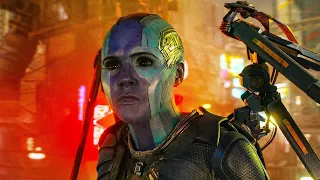 Guardians of the Galaxy Vol. 3 (2023) Nebula vs. Adam Warlock Fight Scene   - HD ||CinematicScenes