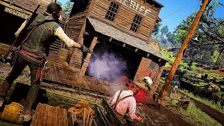 Epic and Brutal Ragdoll Kills in Red Dead Redemption 2 Part 1