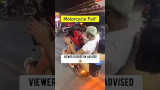 Motorcycle Fail! 😱 #fail #motorcycle #shorts