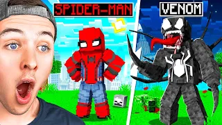 Upgrading SPIDER MAN to VENOM in MINECRAFT