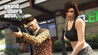 ROBBING A BANK!!  (GTA 5 Online Heists)