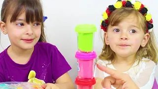 Helena brincando de pizzaria de massinha | Jéssica Godar e Laurinha e Helena