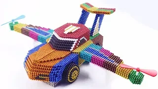 DIY - How To Make Amazing Helicopter Car From Magnetic Balls - Amazing Magnet Balls