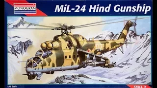 MIL Mi-24D Hind Helicopter Gunship Scale Model Build