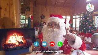 Samsung Videollamada con Santa En cuarentena:  Fanático del Delivery