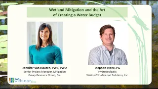 September 2023 Webinar - Wetland Mitigation and the Art of Creating a Water Budget