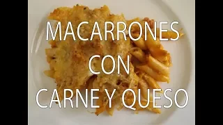 Macarrones con Carne y Queso Fáciles y Rápidos