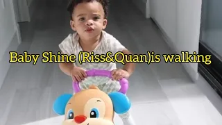 Baby Shine of Riss&Quan is learning to walk