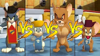 Tom and Jerry in War of the Whiskers Jerry Vs Nibbles Vs Tom Vs Monster Jerry (Master Difficulty)