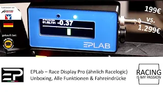 EPLab - Race Display Pro (ähnlich Racelogic) - Unboxing, Alle Funktionen und erste Fahreindrücke