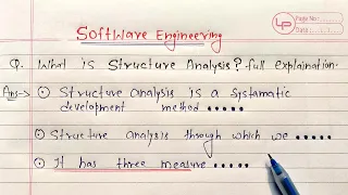 structure analysis in software engineering | Learn Coding