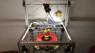 Gimbal extruder for Hypercube 3D printer