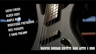 Warwick Rockbass Corvette Basic 5 Demo (No Talking)