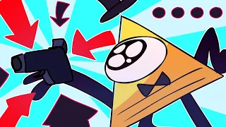 Bill Cipher has a gun (gravity Falls animation)