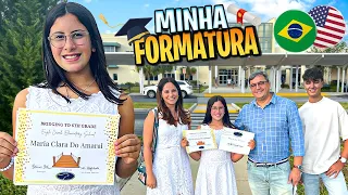 Formatura da Maria Clara nos Estados Unidos - Família Maria Clara e JP