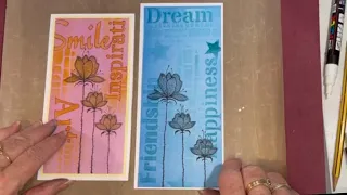 Happiness Stencil Card by Rosemary Rogers - A Lavinia Stamps Tutorial