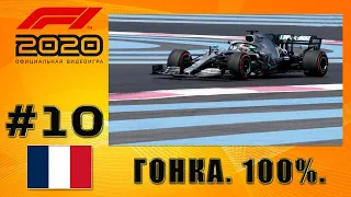 F1 2020: МОЯ КОМАНДА. ГРАН-ПРИ ФРАНЦИИ. ГОНКА 100%