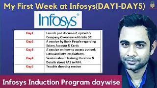 Infosys : My first week at Infosys | Infosys Induction Program Explained by Infosys Employee