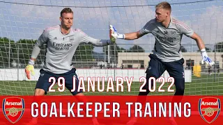 Aaron Ramsdale & Bernd Leno | Arsenal: Goalkeeper Training | 29/1/2022