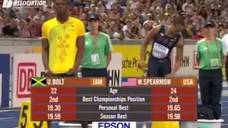 Usain bolt world record 200m run in 2009 berlin
