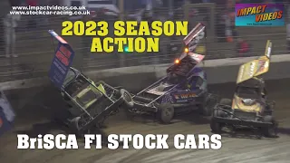 BriSCA F1 STOCK CAR RACING 2023 SEASON COMPILATION IMPACT VIDEOS