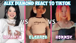 Kika Kim vs Elsarca vs Homm9k NEW 2022z - alexdiamond react to tiktok