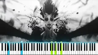 [FULL] Black Clover OP 10 - "Black Catcher" - Vickeblanka (Synthesia Piano Tutorial)