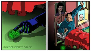 Artist Shows The Daily Life Of Superheroes And Other Famous Characters In His Comics