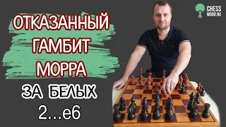 Отказанный гамбит Морра за белых с ходом черных 2...e6