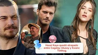 Hazal Kaya quedó atrapado entre Cagatay Ulusoy y Kivanc Tatlıtug #kivanctatlitug #hazalkaya