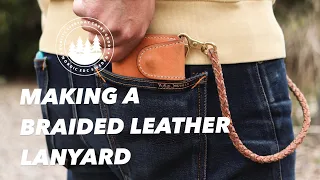 Making a Braided Leather Lanyard Wallet Chain / Rope